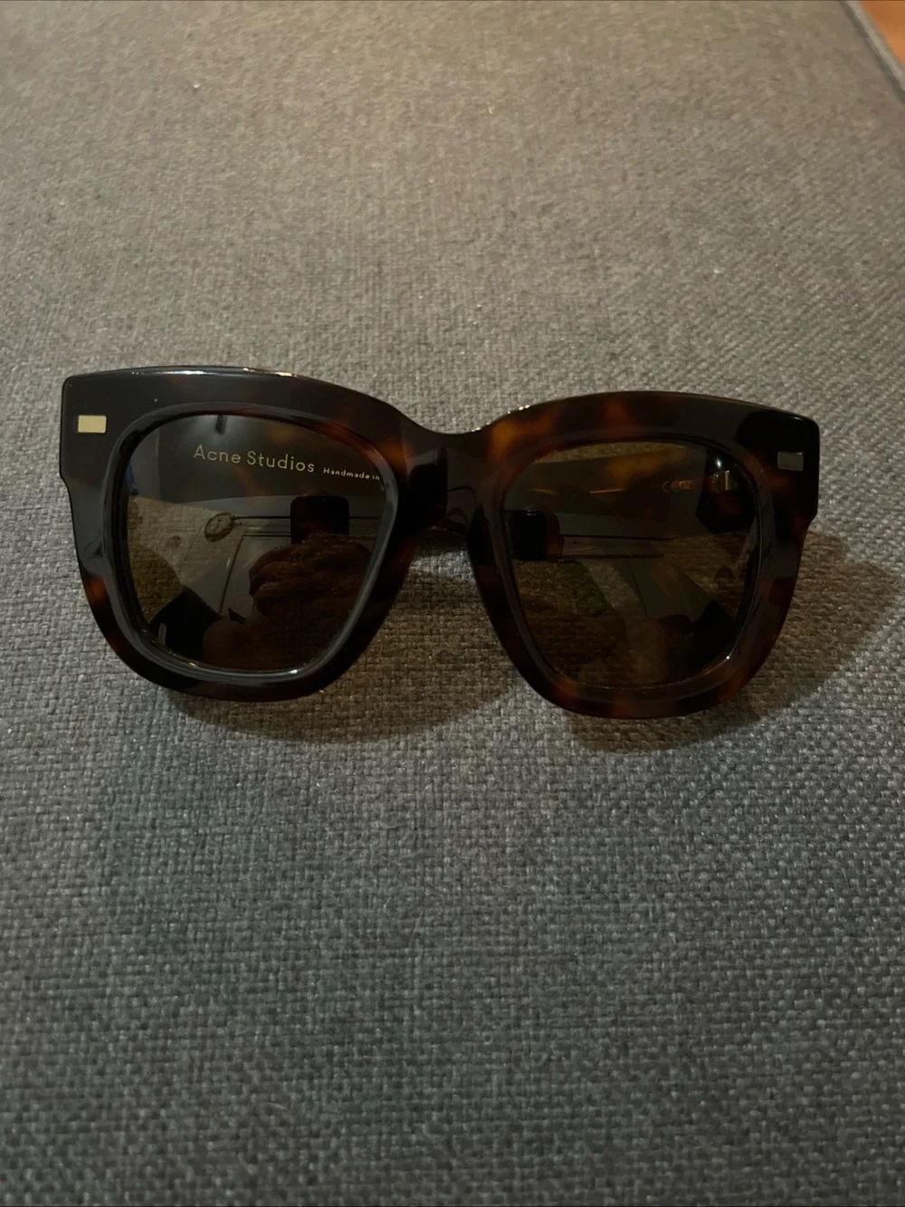 Acne Studios “library” Oversized Tortoiseshell Sunglasses